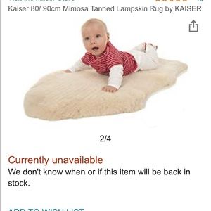 Kaiser Mimosa Sheepskin Pad- Organically Tanned